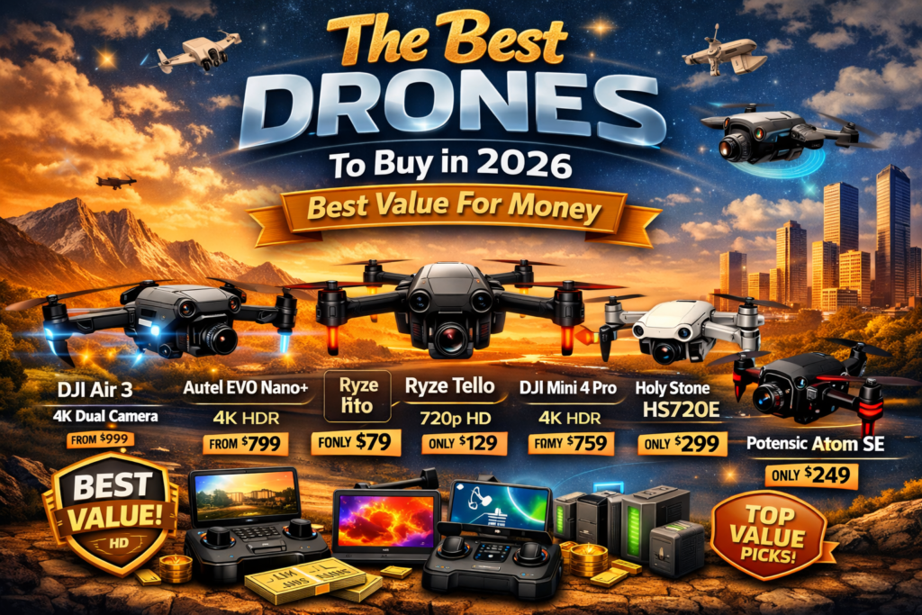 The best drones To buy in 2026 Best Value For Money