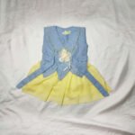 Peter Pan Collar Frock with Denim Top and Ribbon Flower: Choose Your Fairy Palette