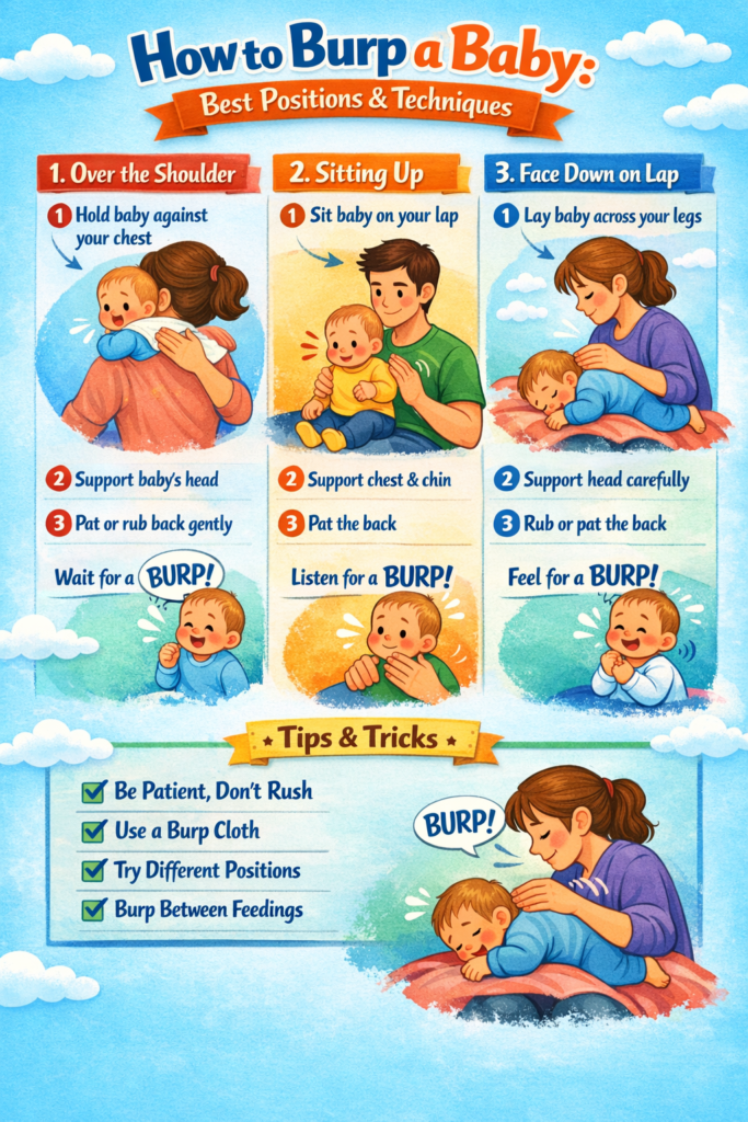 How to Burp a Baby: Best Positions & Techniques