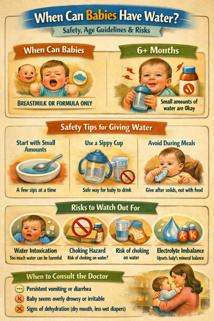 When Can Babies Have Water? Safety, Age Guidelines & Risks