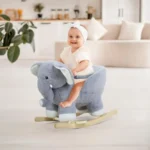 Rocking Horse for Toddlers Musical Baby Rocker with Ergonomic Handle Safety Belt Develops Balance Motor Skills Gift for Boys Gi