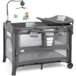 All-in-One Baby Bassinet with Changing Table, Portable Playpen, Mattress, Toy, and Wheels for Boys & Girls