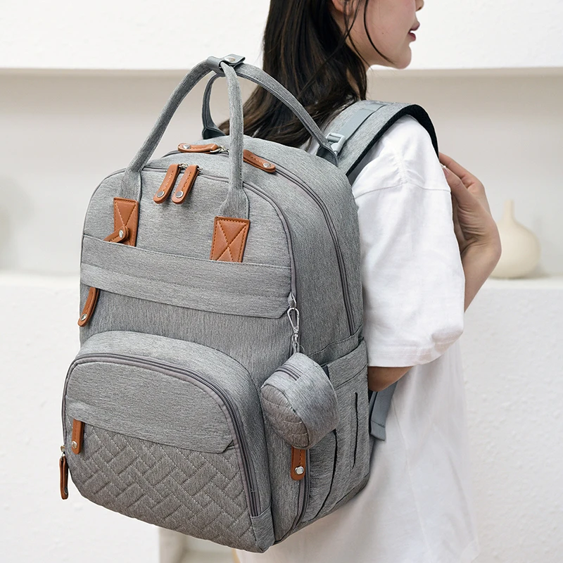 Diaper Bag Backpack Baby Essentials Travel Tote Multifunction Waterproof with Changing Station Pad Stroller Straps Big for Mommy - Image 4