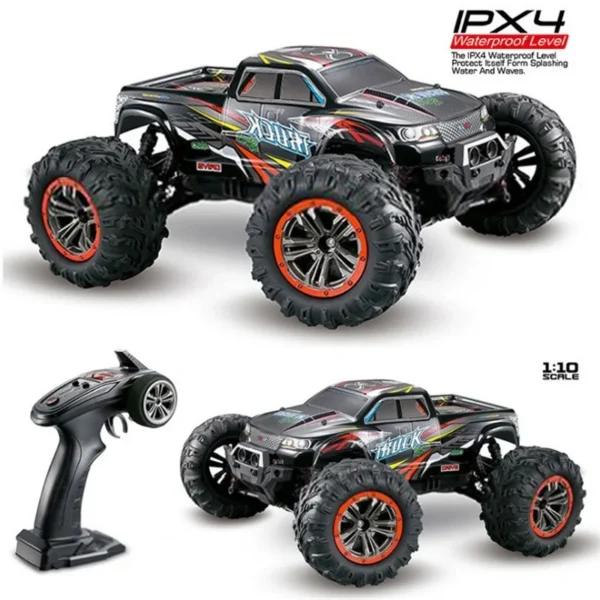 XLH 9125 RC Cars 1:10 Monster Truck, 4WD High-Speed RC Off-Road Vehicle, 2.4G Electric Toy Model Car, Perfect Gift for Kids