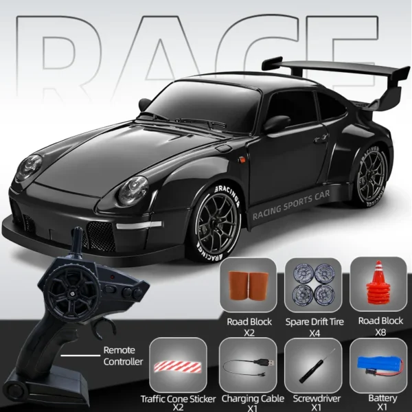 1/24 4WD RC Drift Racing Car High Speed 2.4G Remote Control Vehicle Electric Toy Car for Boys Kids Gift