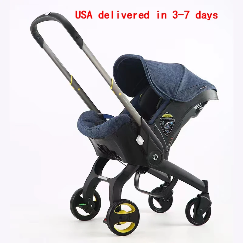 Baby Stroller 3 in 1 With Car Seat Baby Cart Foldable Baby Carriage Prams For Newborns Pram - Image 6