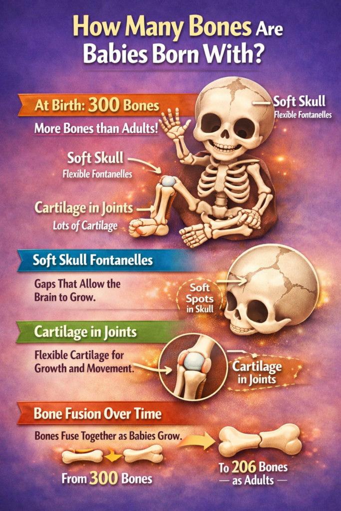 How Many Bones Are Babies Born With
